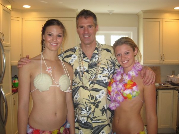 Scott Brown with daughters, Ayla Brown
